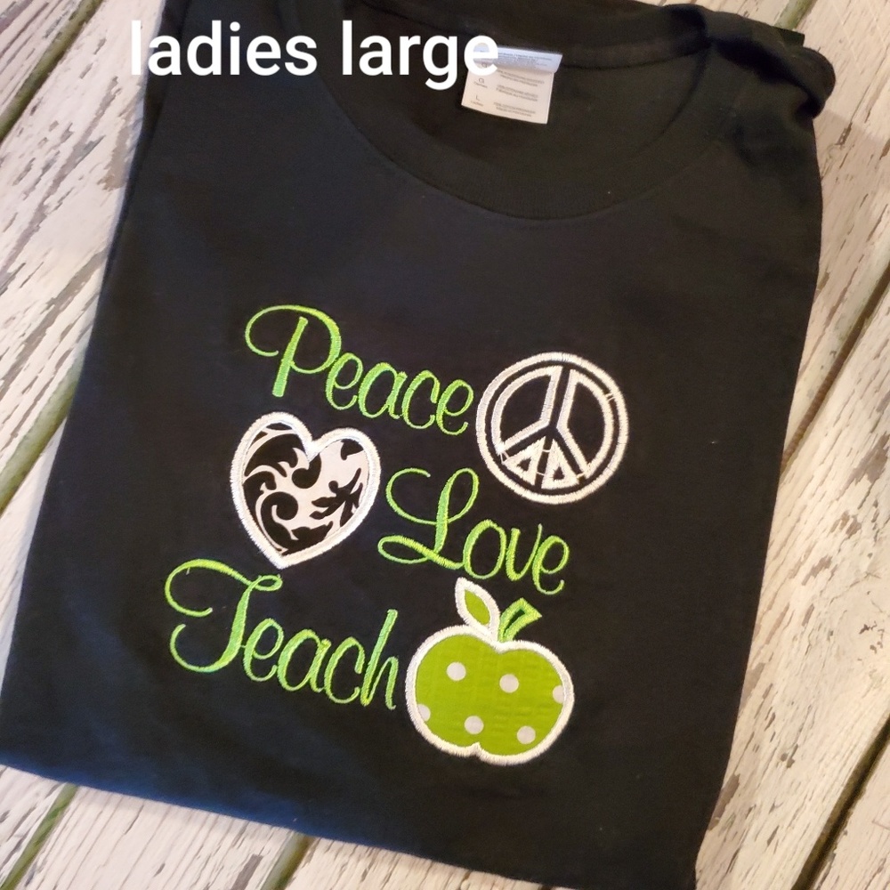 Teacher tee shirt sixe large